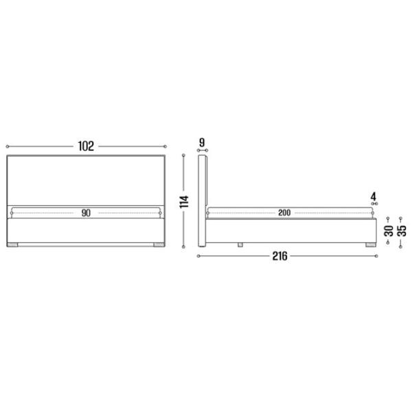 Кровать My-Style my-Sona Deco 90 x 200 см / Фанера / Бежевый photo 8