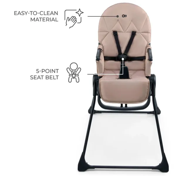 Scaun de masă KinderKraft Binci (KHBINC00BEG0000) / 6 luni / Beige  photo 5