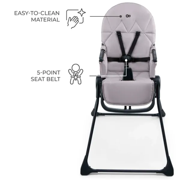 Scaun de masă KinderKraft Binci (KHBINC00GRY0000) / 6 luni / Gray  photo 6