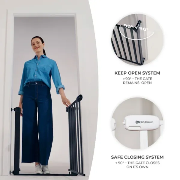 Barieră de protecție KinderKraft Lock Go Pentru uși photo 6
