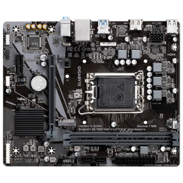 Материнская плата Gigabyte H610M K DDR4 2.0 ATX / Intel H610M photo 4