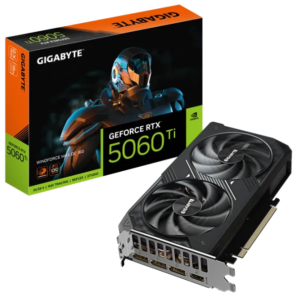 Placă video Gigabyte GeForce RTX 5060 Ti WINDFORCE MAX OC PCI Express x16 5.0 / 16 GB photo 10