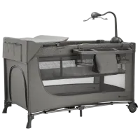 Țarc pentru copii KinderKraft Joy2 (KLJOY02DGR000AC) 0 luni - 3 ani / Gray