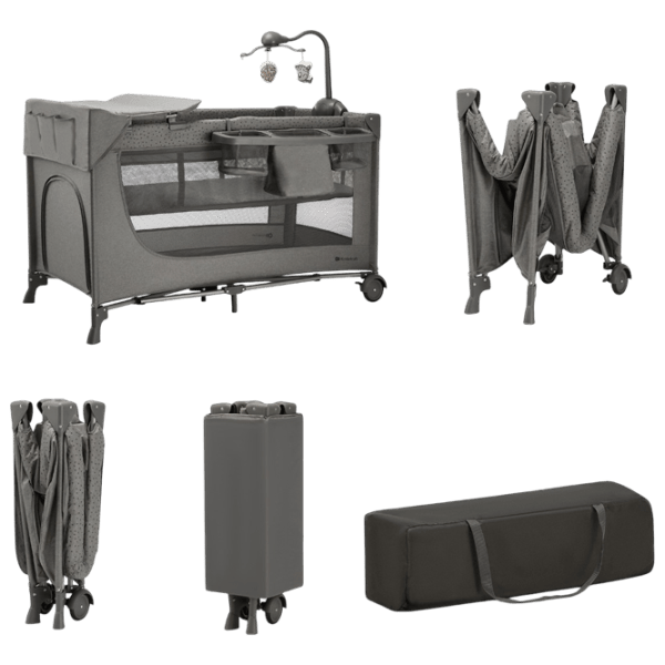 Țarc pentru copii KinderKraft Joy2 (KLJOY02DGR000AC) 0 luni - 3 ani / Gray photo 3