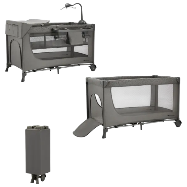 Țarc pentru copii KinderKraft Joy2 (KLJOY02DGR000AC) 0 luni - 3 ani / Gray photo 4