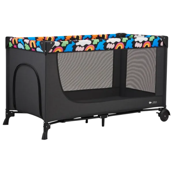 Țarc pentru copii KinderKraft Joy2 Happy Chapes (KLJOY02HAP00000) 0 luni - 3 ani / Gray photo 1