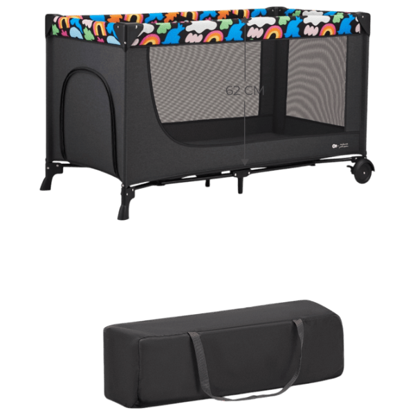 Țarc pentru copii KinderKraft Joy2 Happy Chapes (KLJOY02HAP00000) 0 luni - 3 ani / Gray photo 3