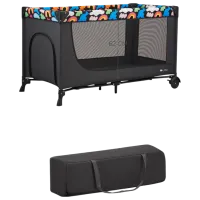 Țarc pentru copii KinderKraft Joy2 Happy Chapes (KLJOY02HAP00000) 0 luni - 3 ani / Gray photo 3