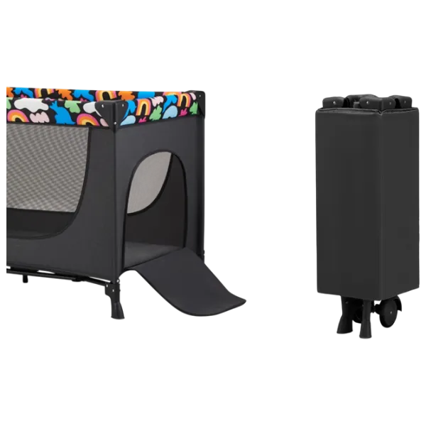 Țarc pentru copii KinderKraft Joy2 Happy Chapes (KLJOY02HAP00000) 0 luni - 3 ani / Gray photo 5