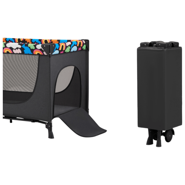 Țarc pentru copii KinderKraft Joy2 Happy Chapes (KLJOY02HAP00000) 0 luni - 3 ani / Gray photo 5