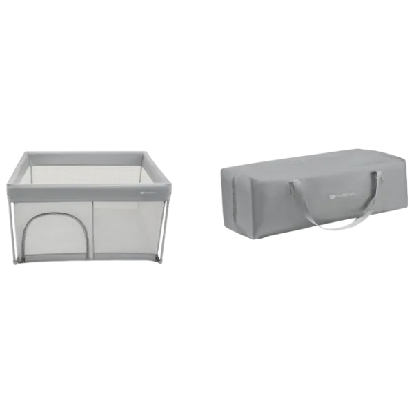 Țarc pentru copii KinderKraft Ziki (KLZIKI00GRY0000) 0 luni - 4 ani / Gray photo 3