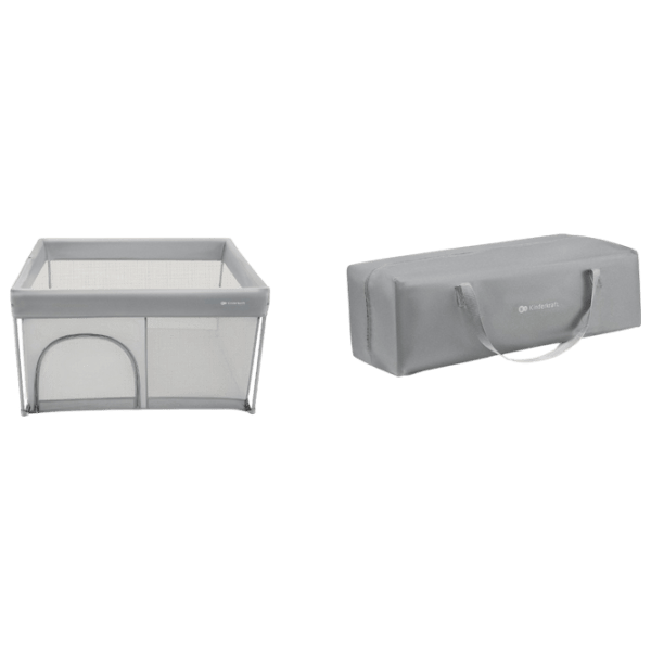 Țarc pentru copii KinderKraft Ziki (KLZIKI00GRY0000) 0 luni - 4 ani / Gray photo 3