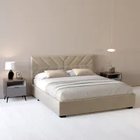 Кровать My-Style my-Lora Deco 200 x 200 см / Фанера / Капучино photo 8