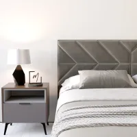Кровать My-Style my-Lora Deco 200 x 200 см / Фанера / Тёмно-серый photo 7
