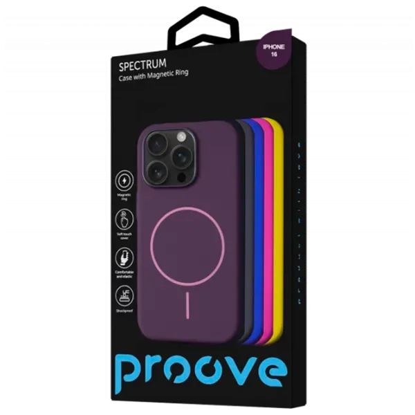 Чехол для смартфона Apple iPhone 17 Pro Max Proove / MagSafe Back / ТПУ / Пурпурный photo 2