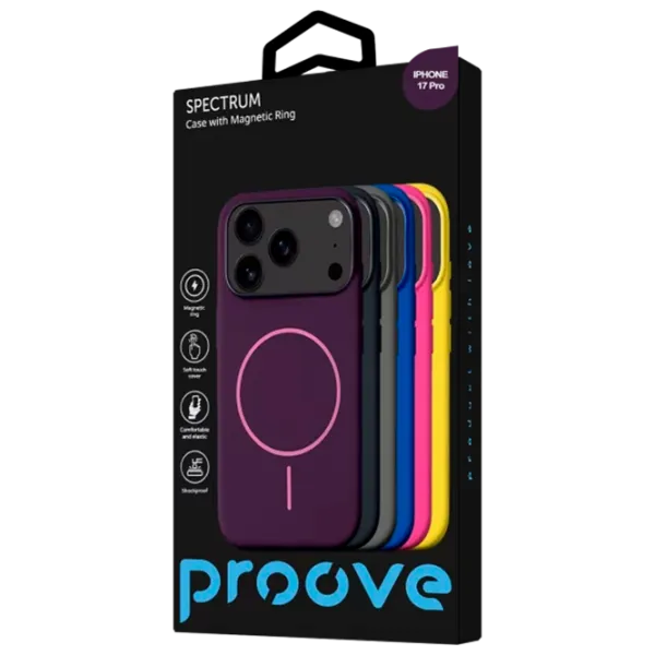 Husă pentru smartphone Apple iPhone 17 Pro Proove / MagSafe Back / TPU / Purple photo 4