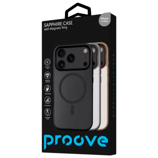 Husă pentru smartphone Apple iPhone 17 Pro Proove / MagSafe Back / TPU / Natural Titanium photo 3