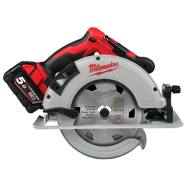 Дисковая пила Milwaukee M18BLCS66-502X 190 мм / Красный photo 1