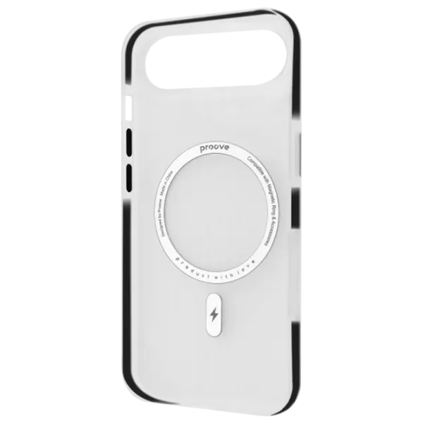 Husă pentru smartphone Apple iPhone Air Proove / MagSafe Back / TPU / Black Transparent photo 2