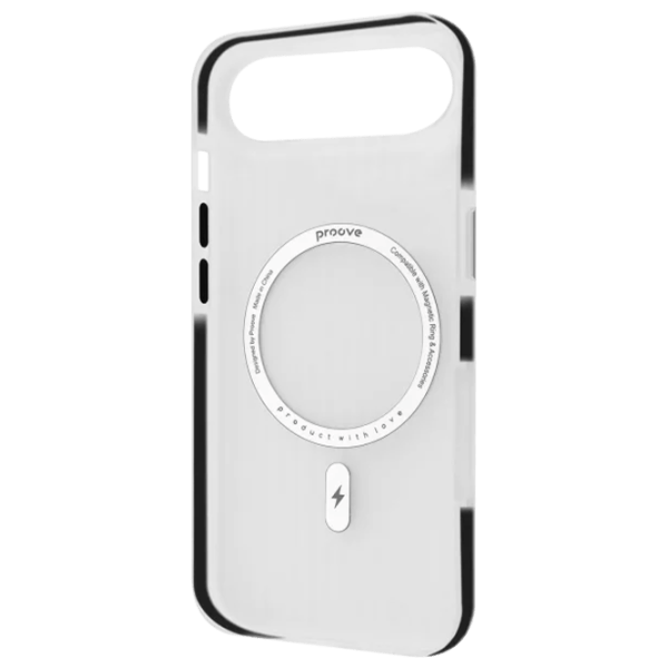 Husă pentru smartphone Apple iPhone Air Proove / MagSafe Back / TPU / Black Transparent photo 2