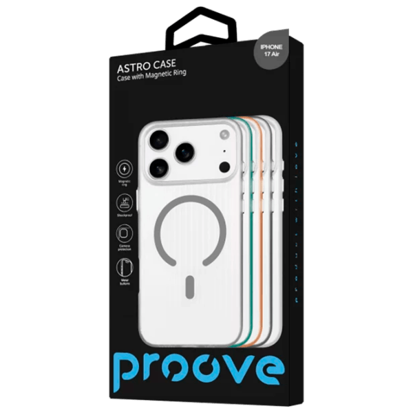 Husă pentru smartphone Apple iPhone Air Proove / MagSafe Back / TPU / Black Transparent photo 3