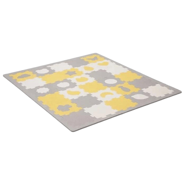 Covoraş pentru joc KinderKraft Luno Sharpes (KPLUSH00YEL0000) 1+/ Pătrat/ Yellow photo 1