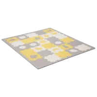 Covoraş pentru joc KinderKraft Luno Sharpes (KPLUSH00YEL0000) 1+/ Pătrat/ Yellow