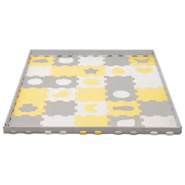 Covoraş pentru joc KinderKraft Luno Sharpes (KPLUSH00YEL0000) 1+/ Pătrat/ Yellow photo 4