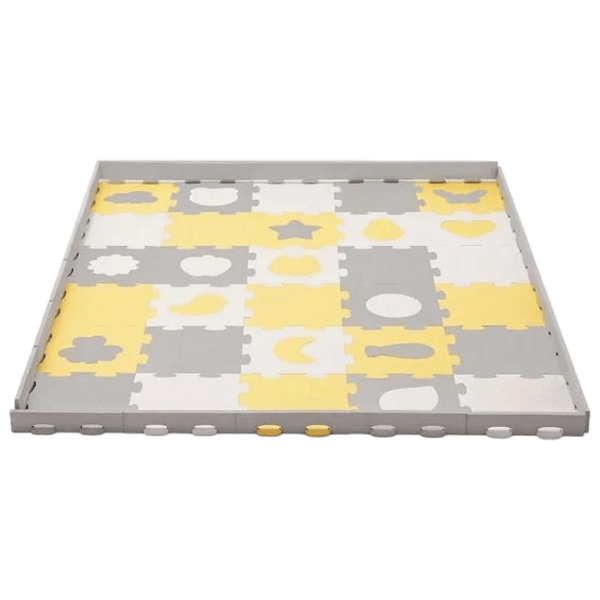 Covoraş pentru joc KinderKraft Luno Sharpes (KPLUSH00YEL0000) 1+/ Pătrat/ Yellow photo 4