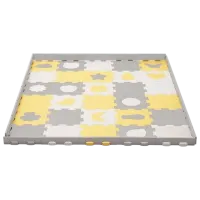 Covoraş pentru joc KinderKraft Luno Sharpes (KPLUSH00YEL0000) 1+/ Pătrat/ Yellow photo 4