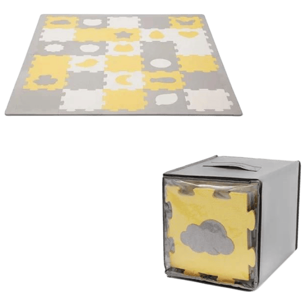 Covoraş pentru joc KinderKraft Luno Sharpes (KPLUSH00YEL0000) 1+/ Pătrat/ Yellow photo 5