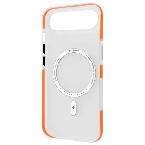 Husă pentru smartphone Apple iPhone Air Proove / MagSafe Back / TPU / Orange Transparent photo 2