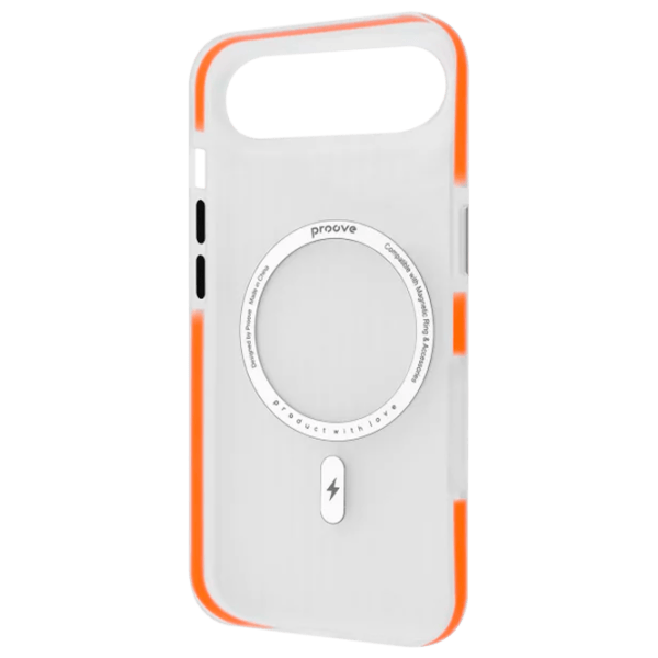 Husă pentru smartphone Apple iPhone Air Proove / MagSafe Back / TPU / Orange Transparent photo 2