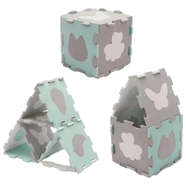 Covoraş pentru joc KinderKraft Luno Sharpes (KPLUSH00MIN0000) 0+/ Pătrat/ Mint photo 4