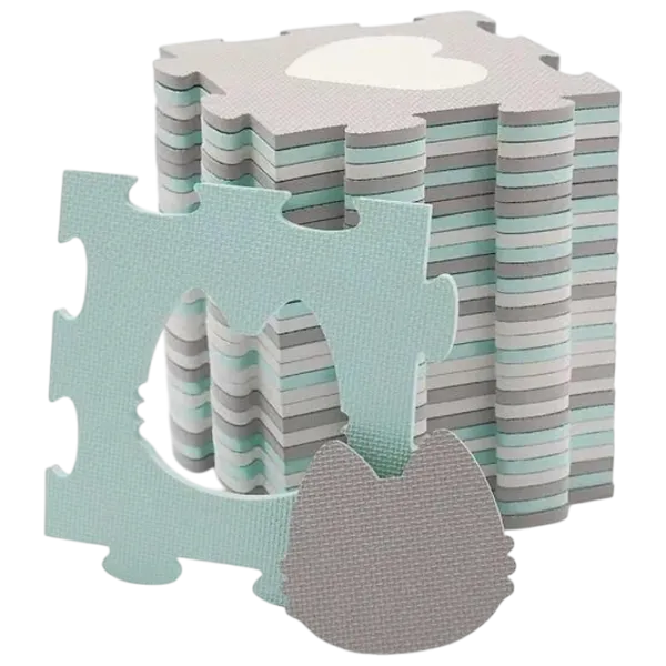 Covoraş pentru joc KinderKraft Luno Sharpes (KPLUSH00MIN0000) 0+/ Pătrat/ Mint photo 5