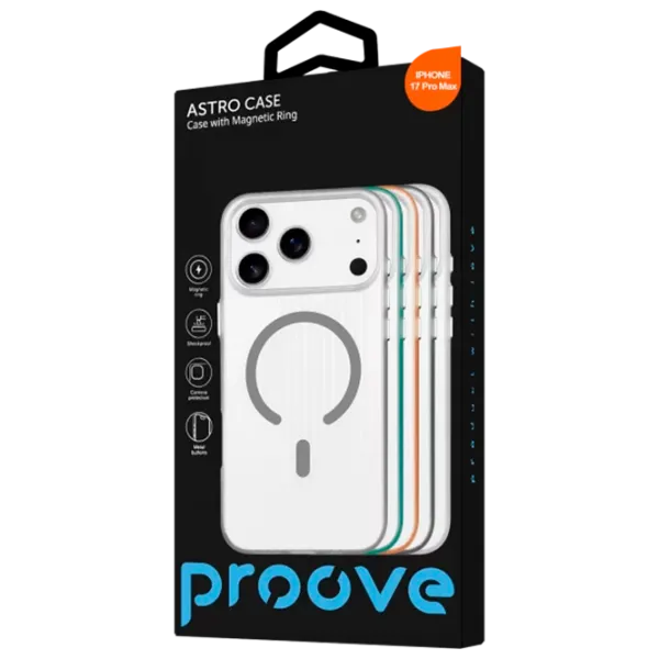 Husă pentru smartphone Apple iPhone 17 Pro Max Proove / MagSafe Back / TPU / Mint Transparent photo 3