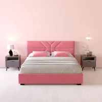 Кровать My-Style my-Sona Galaxy 140 x 200 см / Фанера / Розовый photo 5
