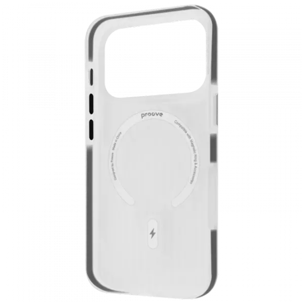 Husă pentru smartphone Apple iPhone 17 Pro Max Proove / MagSafe Back / TPU / Gray Transparent photo 2