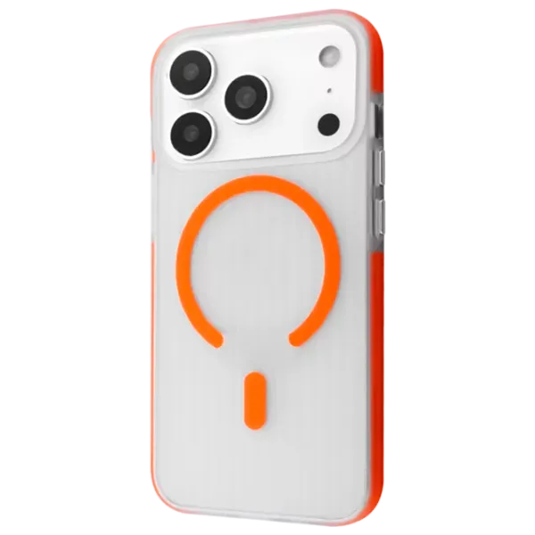 Husă pentru smartphone Apple iPhone 17 Pro Proove / MagSafe Back / TPU / Orange Transparent photo 1