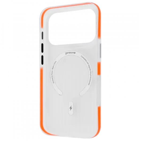 Husă pentru smartphone Apple iPhone 17 Pro Proove / MagSafe Back / TPU / Orange Transparent photo 2
