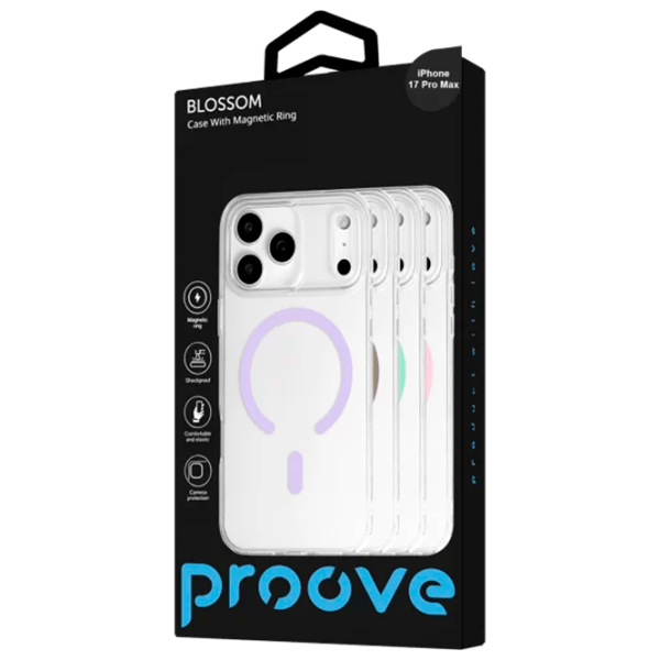 Husă pentru smartphone Apple iPhone 17 Pro Max Proove / MagSafe Back / TPU / White Transparent photo 3