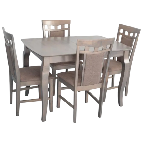 Set masă și scaune Evelin HV-29V Dreptunghiulară / PAL / Antique Grey photo 1