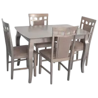 Set masă și scaune Evelin HV-29V Dreptunghiulară / PAL / Antique Grey