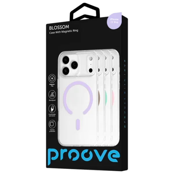 Husă pentru smartphone Apple iPhone 17 Pro Proove / MagSafe Back / TPU / Natural Titanium Transparent photo 3