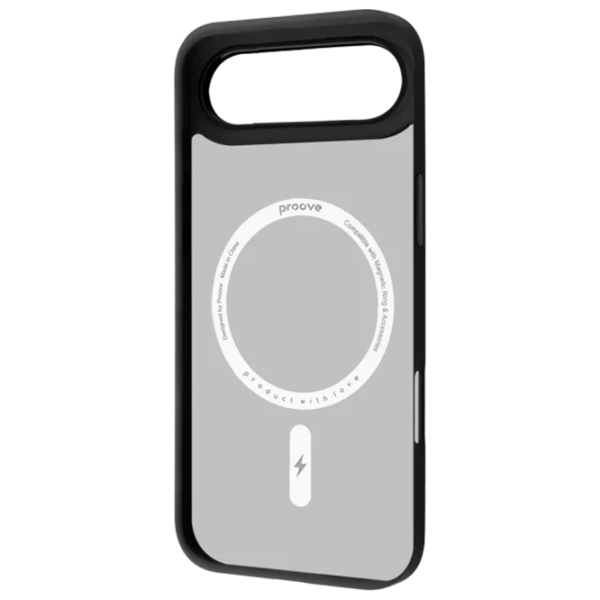 Husă pentru smartphone Apple iPhone Air Proove / MagSafe Back / TPU / Black White photo 2