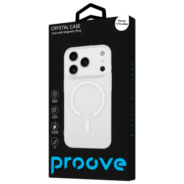 Husă pentru smartphone Apple iPhone 17 Pro Max Proove / Back / TPU / White Transparent photo 3