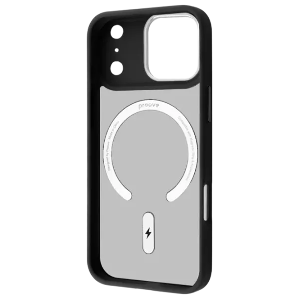 Husă pentru smartphone Apple iPhone 17 Pro Proove / MagSafe Back / TPU / Black White photo 2