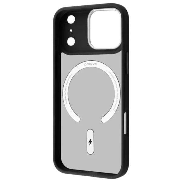 Husă pentru smartphone Apple iPhone 17 Pro Proove / MagSafe Back / TPU / Black White photo 2