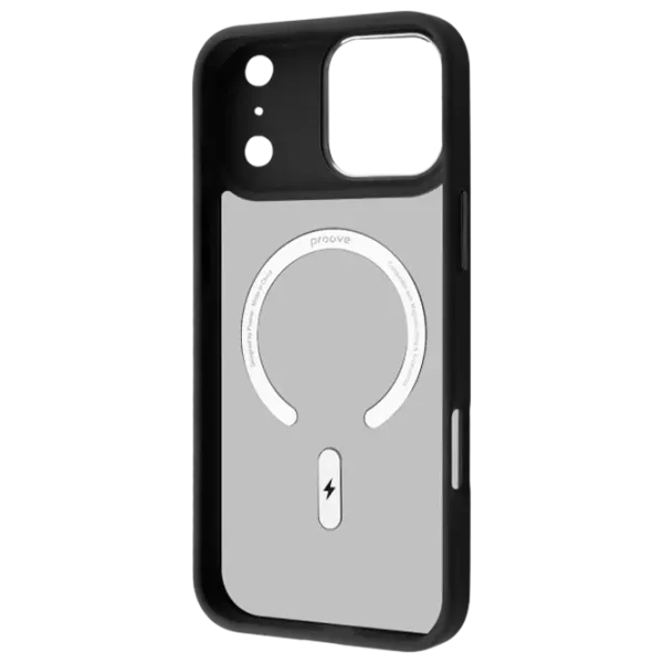 Husă pentru smartphone Apple iPhone 17 Pro Max Proove / MagSafe Back / TPU / Black White photo 2