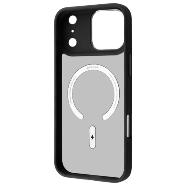 Husă pentru smartphone Apple iPhone 17 Pro Max Proove / MagSafe Back / TPU / Black White photo 2